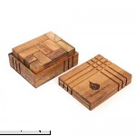 Challenge Box Handmade & Organic 3D Brain Teaser Wooden Puzzle for Adults from SiamMandalay with SM Gift BoxPictured  B06XW6TK2R
